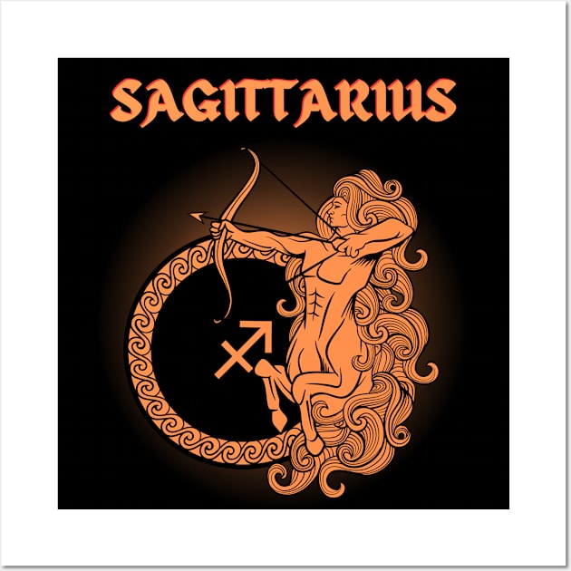 Sagittarius Centaur Gothic Style Wall Art by MysticZodiac